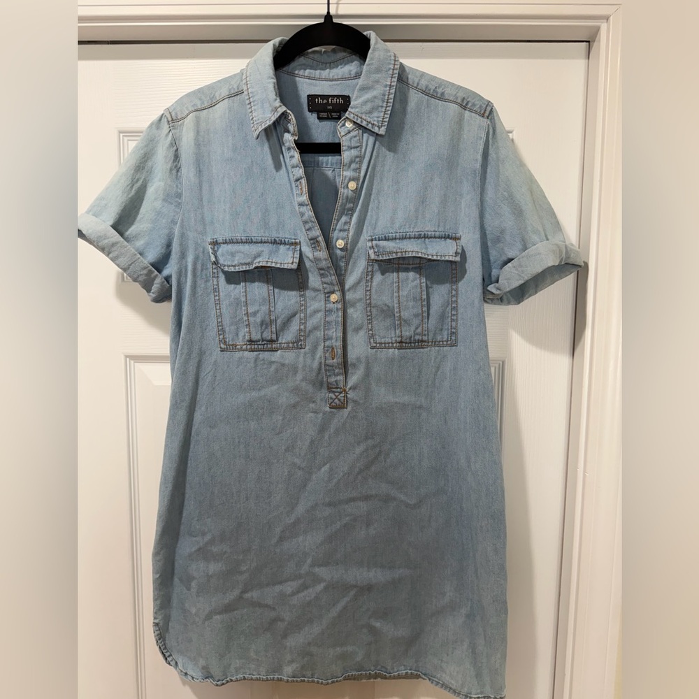 The Fifth Denim Shirt Dress